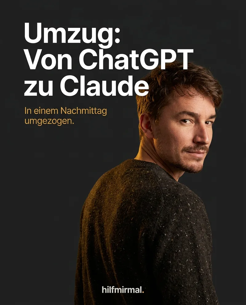 Freebie: Umzug von ChatGPT zu Claude